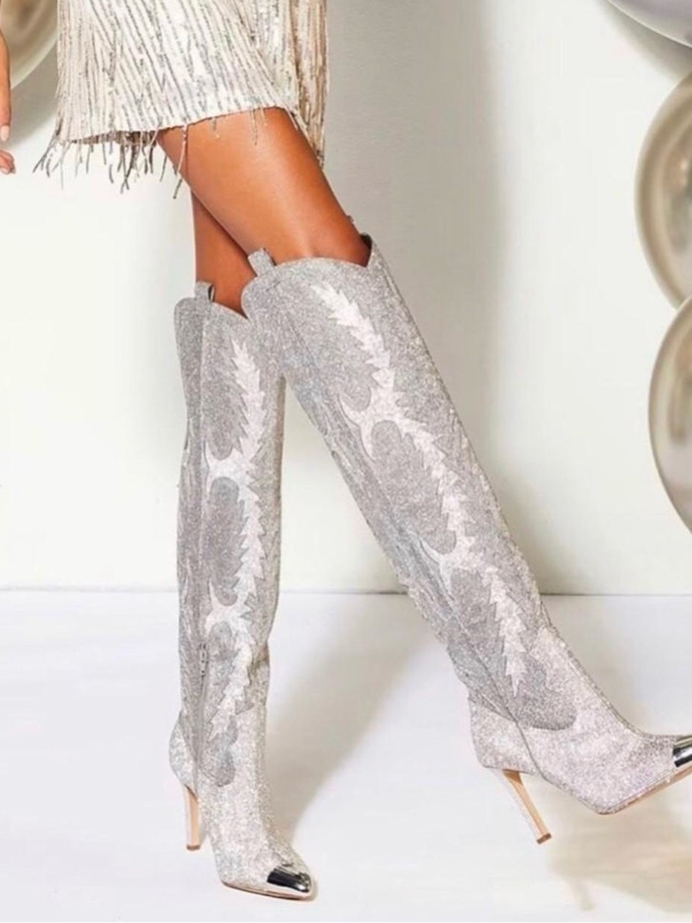 Gianni Bini Rhinestone Cowboy Boots